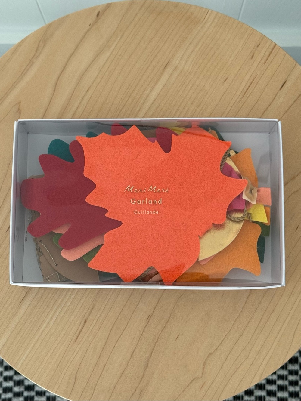 Meri Meri Happy Thanksgiving Felt Leaf Garland NEW 🍂